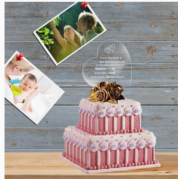Sweet Gifts for Mom, Multi Color Change LED Cake Topper Heart Shaped LED Stuff - Picture 1 of 6